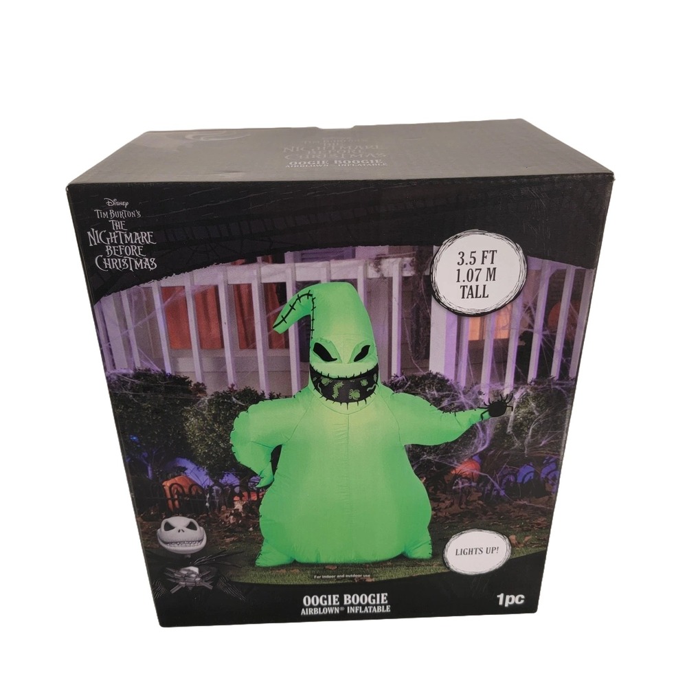 Disney Nightmare Before Christmas Oogie Boogie 3.5 FT Inflatable Yard Decor NIB